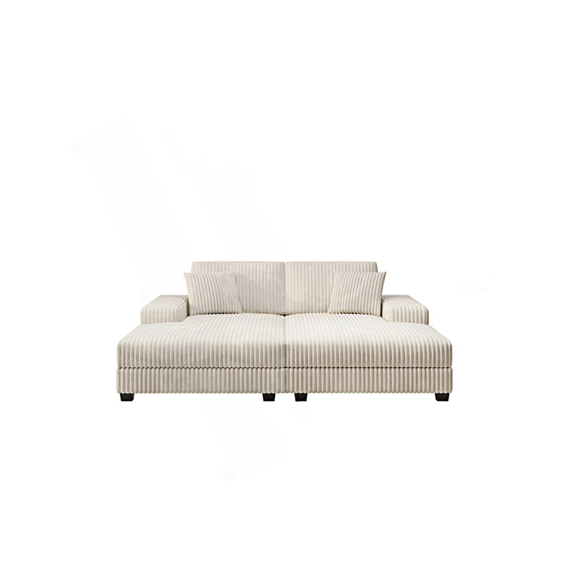 Canapé convertible, canapé-lit moderne moelleux, Beige