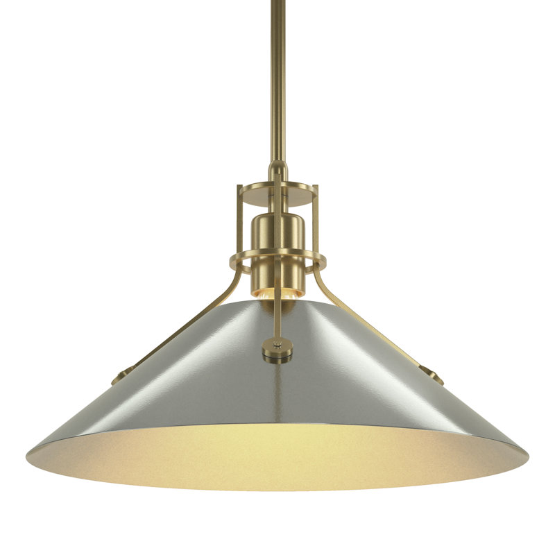 Henry 1 - Light Single Cone Pendant, 56.3'' H X 14.4'' W X 14.4'' D, Modern Brass, Modern Brass