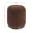 Vertical Ribbed Polyester Upholstered Accent Stool