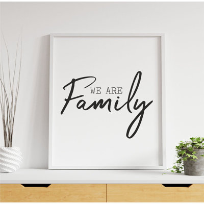 We Are Family - Print on Plastic / Acrylic