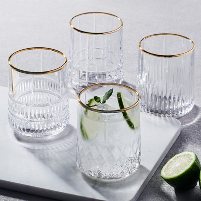 Mikasa Carrick Set Of 4 Assorted DOF Glasses