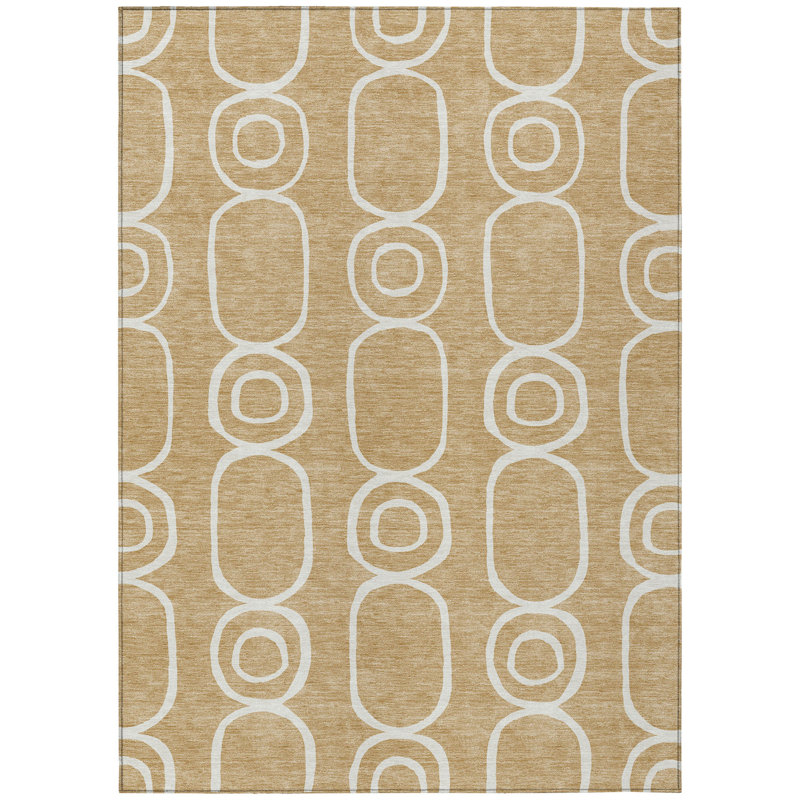 Machine Washable Indoor/Outdoor Dyar ACN2344 Geometric Rug, Rectangle 8' x 10'