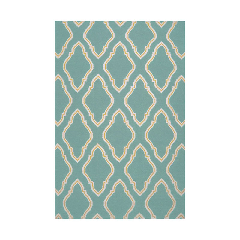 Frisbee Wool Geometric Indoor Rug, Rectangle 8' x 11'