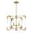 Anrea 4-Light Foyer Chandelier in Warm Brass-105682676