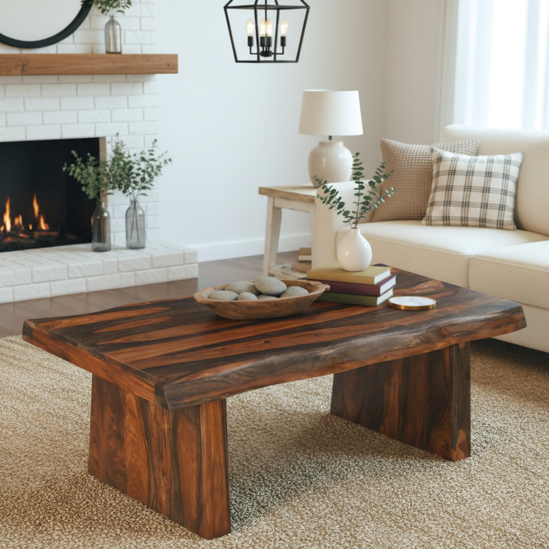Table basse Chaliyah, Noyer