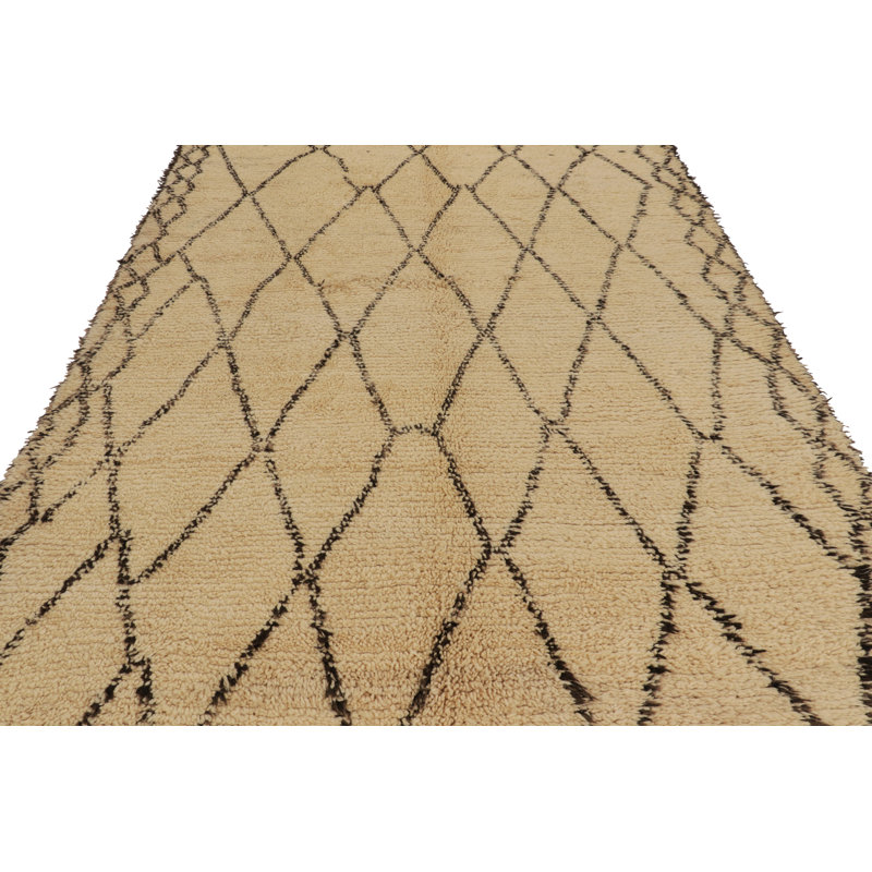 Moroccan One-of-a-Kind 6'8X12'10 Hand Knotted Area Rug