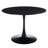 42" Round Dining Table Set for 4-6 People, Kitchen Table with Metal Pedestal Base-380864277-380864278