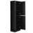 Black Bathroom Cabinet With Adjustable Shelf And Hook - Structured Tall Storage Classified