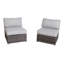 4-Person Outdoor Wicker Seating Set with Cushions – Fully Assembled