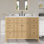 Meuble-lavabo simple autoportant avec plateau en marbre Pendry