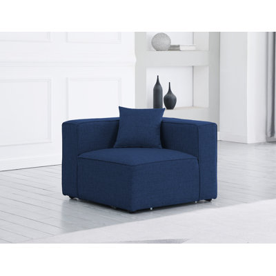 Cube gris en lin durable