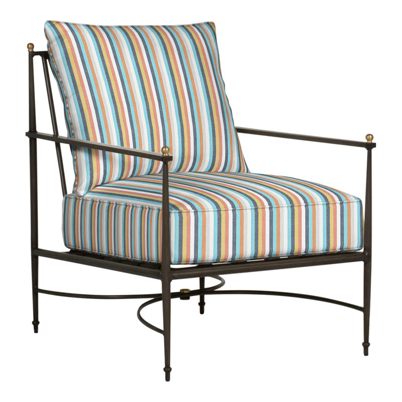Chaise de patio avec coussins Roma, Welt, Perigold entourant le lever du soleil