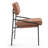 Estruch 18.9'' H Fabric Upholstered Metal Armchair