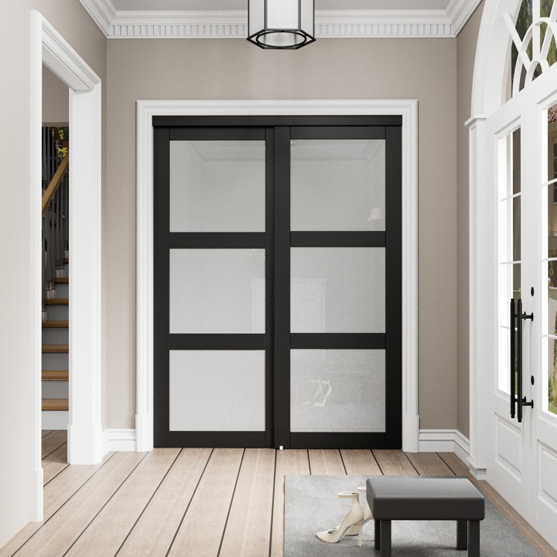Ensemble de porte coulissante et garde-manger 80 po, 60 po x 80 po
