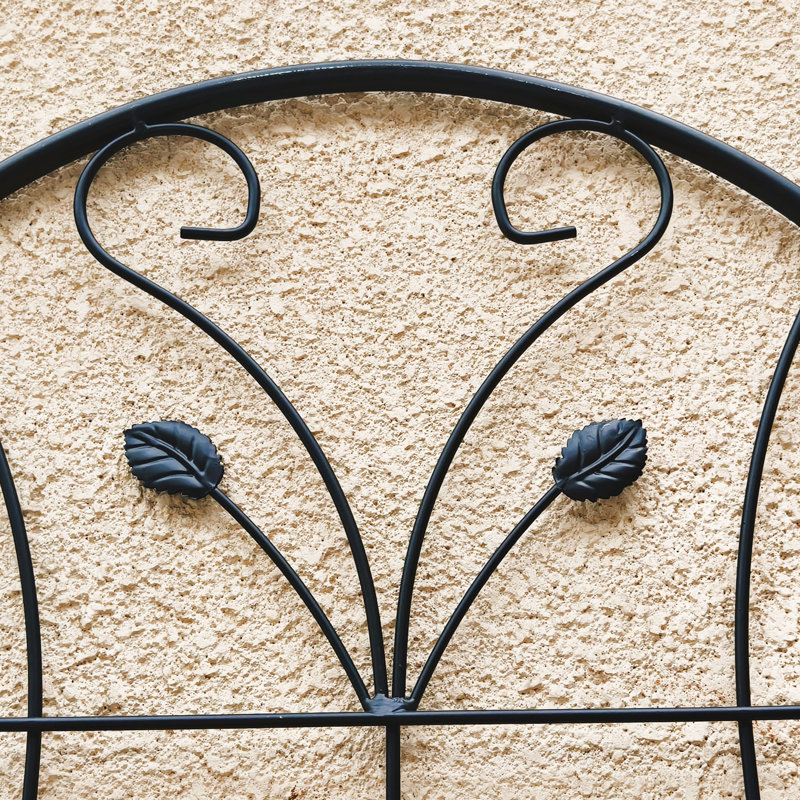 Ensemble de 2 treillis de jardin en métal antirouille de 86,7 po x 19,7 po