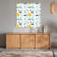 Cheerful Jungle Friends Pattern Playful Abstract Bird Crocodile Monkey Nature Tropical Wall Art Print-918775149