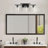 3-E26 Base Light Black Metal & Glass Dimmable Vanity Light, UL Certified