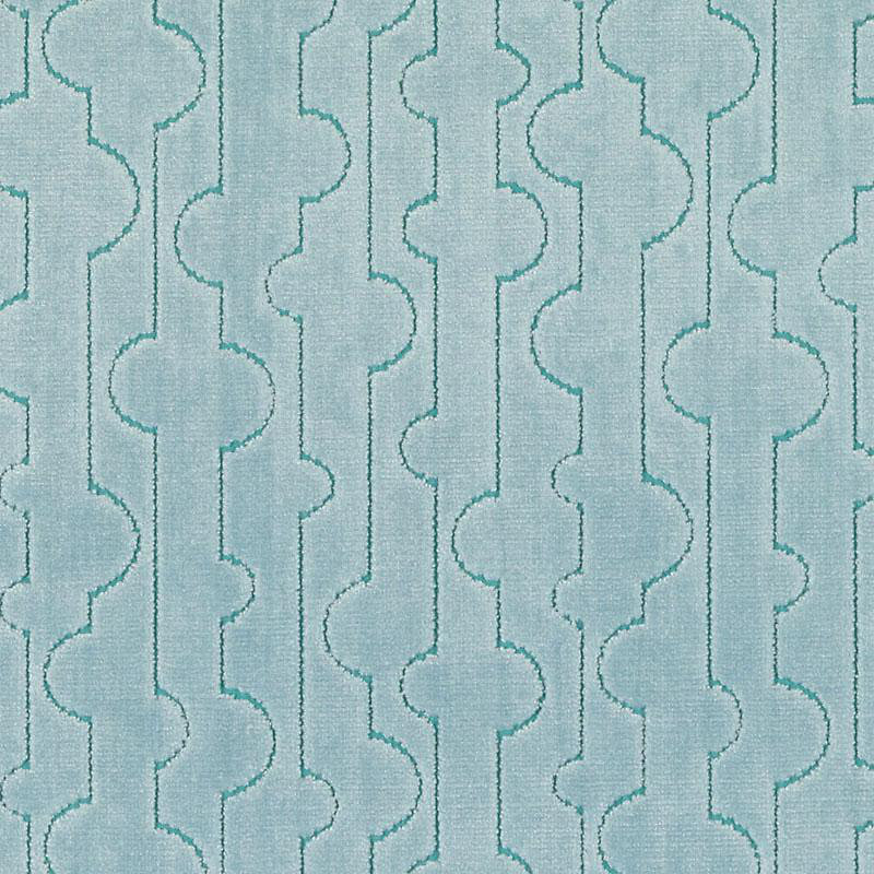 Tissu Alhambra, Vert de mer