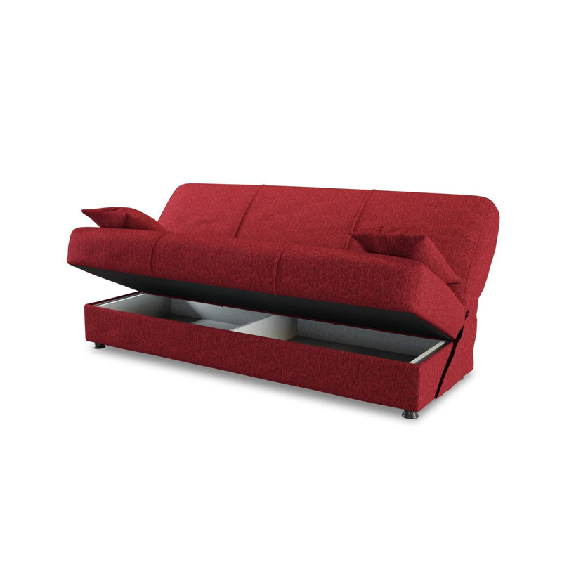Montalbano 3 Seater Sleeper, Red