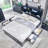 Modern LED Light Bed Frame with 50" Tall Storage Headboard, Platform Bed Frame w/4 Drawers, w/Charging Station-21742137-21742135