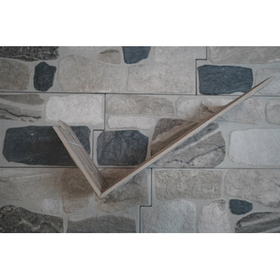 6" x 24" Square Porcelain Stacked Stone Wall & Floor Use Tile