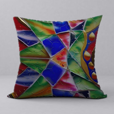 Abstract Reversible Throw Pillow