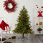 Green Lighted Artificial Christmas Tree-401068788