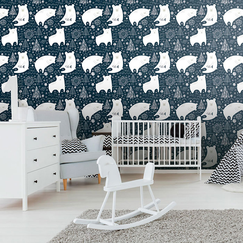Warnock Animals Baby Removable Peel and Stick Wallpaper Panel