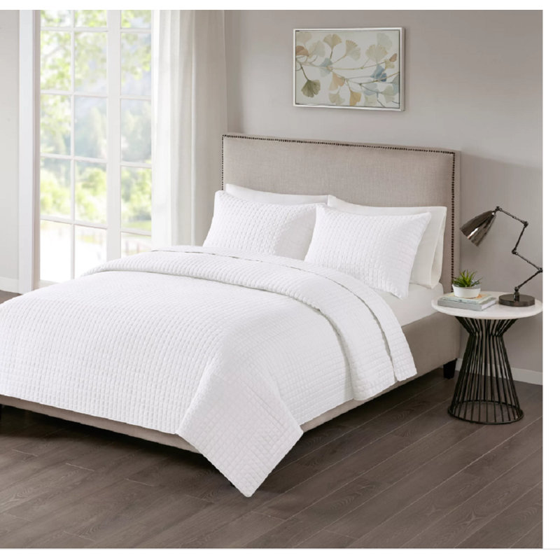 Cotton Waffle Coverlet