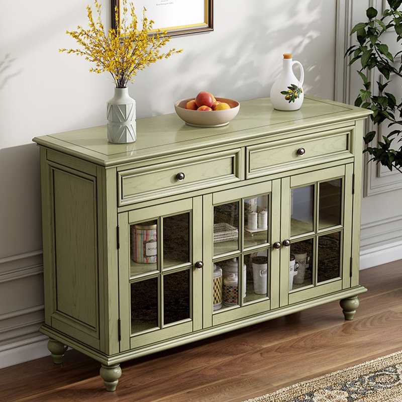 Buffet multifonctionnel en bois massif de style américain