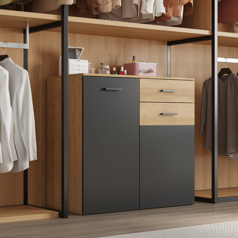 Two Door Closet Island With Drawer
