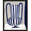 Blue Striped Vase Painting by Marco Marella For Studio M-989805588-989805595