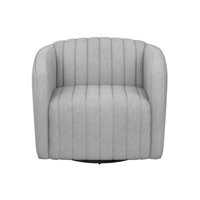 Chaise longue pivotante capitonnée de 31 po de large conforme Oshiro CAL117 - Gris