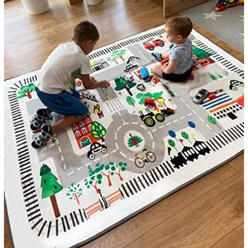 Tapis rectangulaire 4,9 pi x 6,4 pi Henchell avec envers antidérapant
