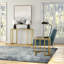 Oscar Glass Top Sled End Table-1908811212