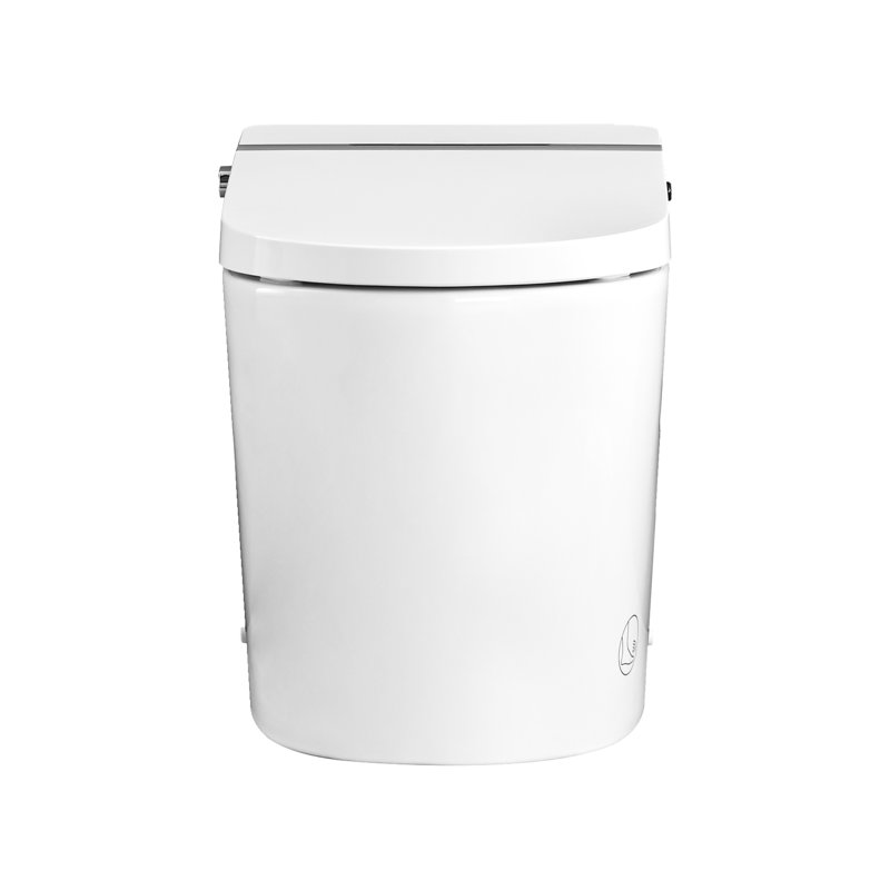 Smart Toilet With Night , Self-Cleaning Nozzle, Heated Seat, Foot Sensor, Remote Control, Led Display Control Bidet ,