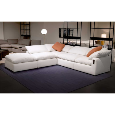 Upholstered L-Shaped Sectional Symmetrical