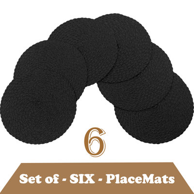 Ensemble de 6 napperons antidérapants Daisy