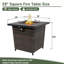 Table foyer au gaz propane 28 po