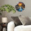 Horloge murale Sunset River Waterfall
