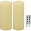 Flameless Candle Accessories with Glass + Real Wax Holder