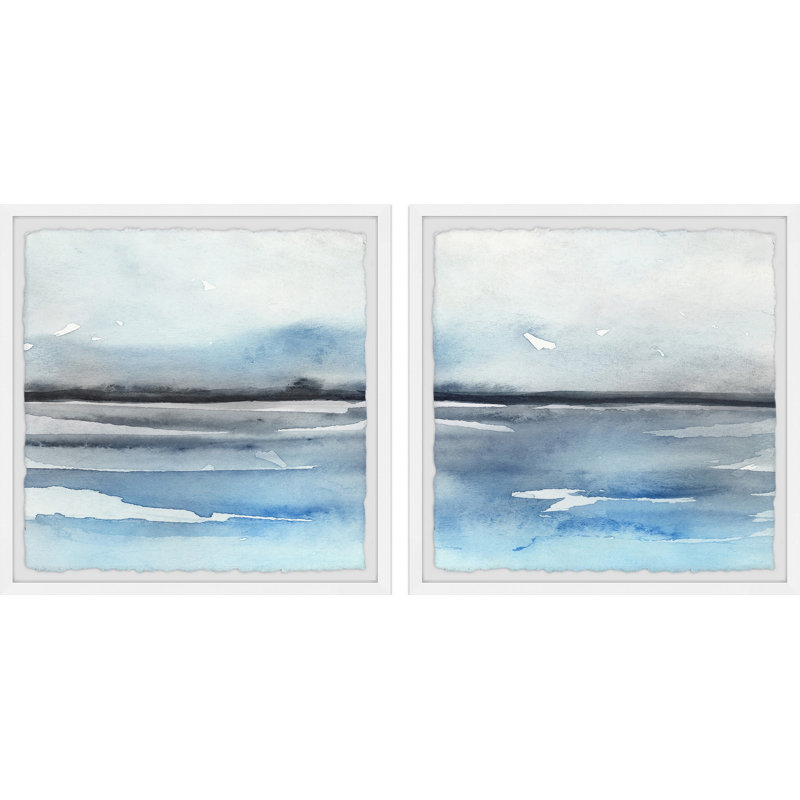 Apprivoiser le diptyque de mer, H 18 po x l 18 po