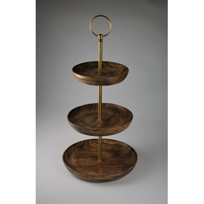 Mehvec Wood Tiered Stand