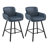 Upholstered Swivel Bar Stools with Metal Frame-93543916