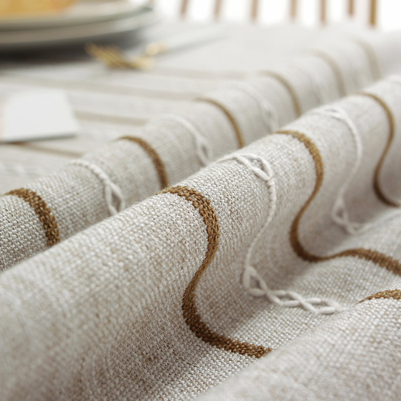 Nappe infroissable en coton avec revêtement imperméable, L 70 po x l 55 po