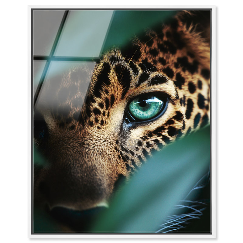 Jungle Watcher III Print, 31"H x 25"W, White Floater Frame