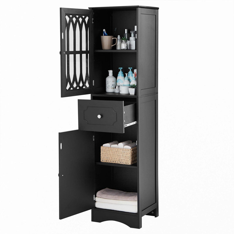 Grande armoire de salle de bain, Noir