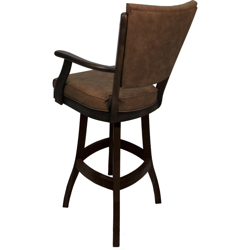 Vinyle brun pacane, Brown, Bar Stool (30" Seat Height)