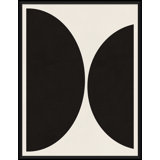 Graphic Shapes In Black And Cream 9 Print by Bespoke By Baker