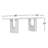 Campbell Layered 86" Dining Table-101599505
